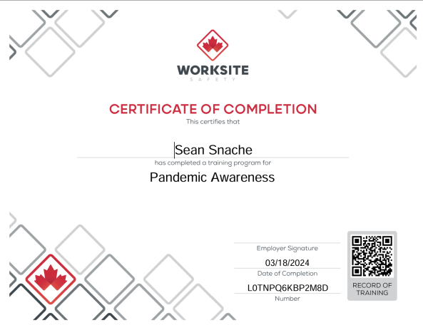 Certificate of Completion5