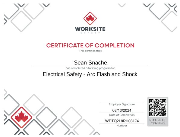 Certificate of Completion7