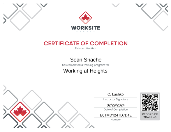 Certificate of Completion6
